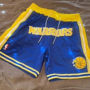 JUST DON Golden State Warriors NBA Shorts